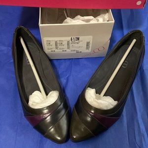 Multi Colored JJ Poppy Sees DK Grey Mu- Nine and Co. Flats